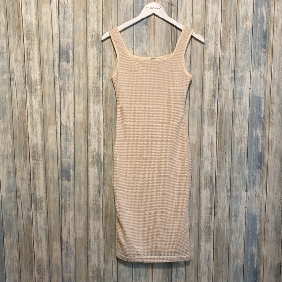 NWT SHEIN VCAY Solid Color Knitted Slim Fit Sleeveless Dress For Women XS - Picture 4 of 10